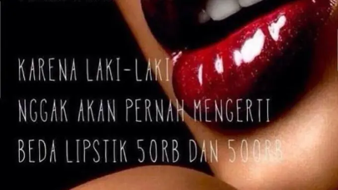 Meme Perbedaan Lipstik 50K dan 500K Bikin Ramai Jagad Online