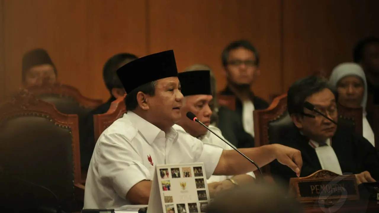 Wajah Prabowo-Hatta di Kursi Persidangan
