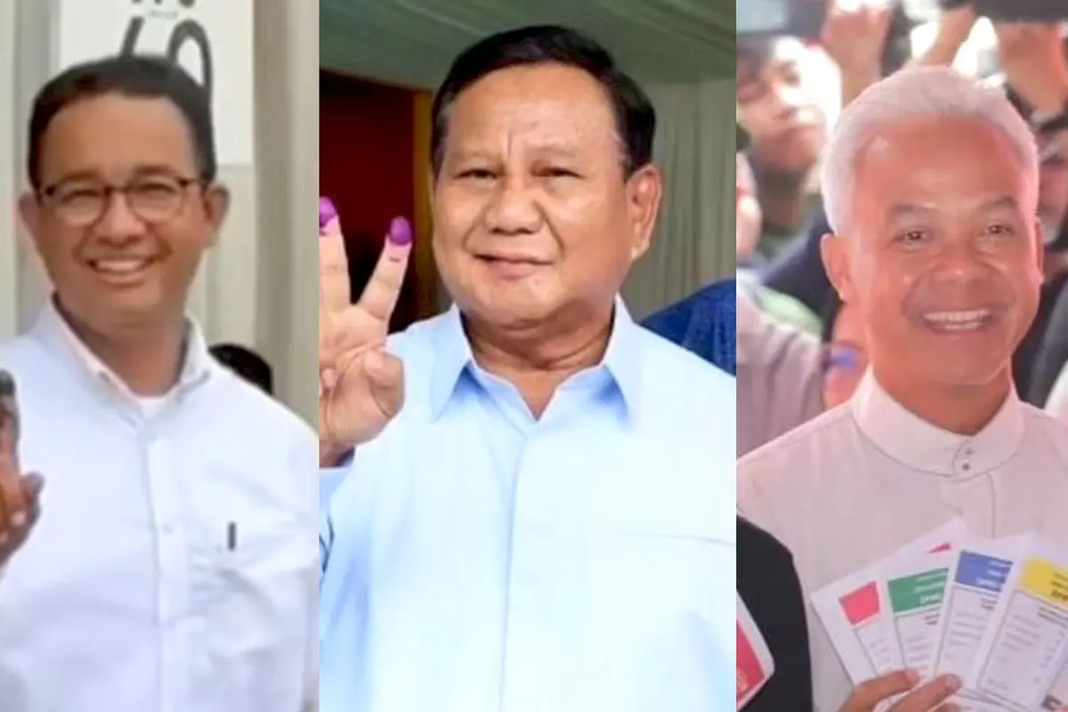 6 Gaya Capres-Cawapres saat Nyoblos, Anies Baswedan, Prabowo, hingga Ganjar Pranowo Kompak Pakai Kemeja Polos