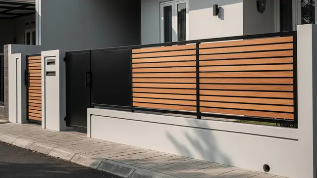 Pagar Rendah Minimalis Horizontal