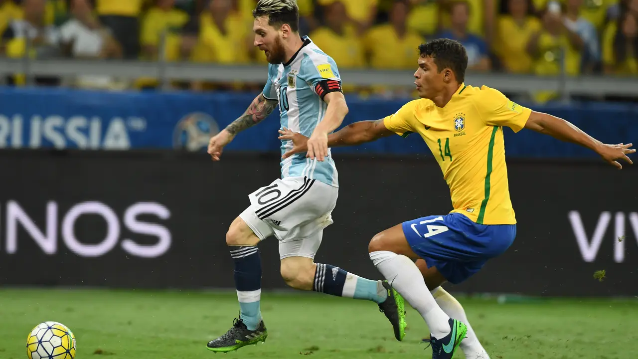 Thiago Silva - Lionel Messi - Copa America 2019