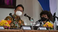 Menteri Kesehatan RI Budi Gunadi Sadikin dalam seminar bertajuk, Health for All dan Tata Kelola Kesehatan Pascapandemi di Ruang Senat, Balairung, Universitas Gadjah Mada, Yogyakarta pada Kamis, 17 Maret 2022. (Dok Kementerian Kesehatan RI)