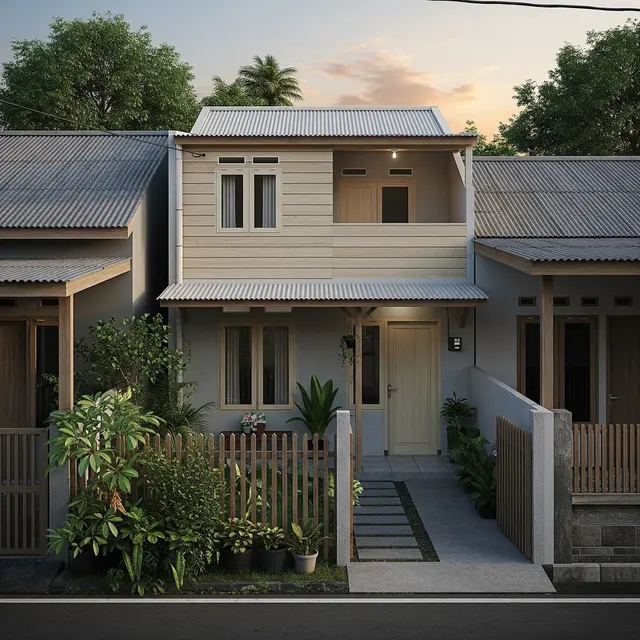 9 Inspirasi Rumah 6x8 2 Kamar di Lahan Sempit Kampung, Desain Minimalis Hemat Biaya