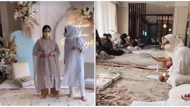 6 Momen Tasyakuran 4 Bulanan Kehamilan Nagita Slavina, Berlangsung Khidmat