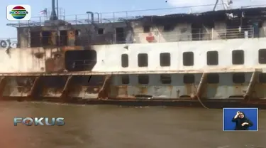 Polisi masih selidiki penyebab Kapal Motor Penumpang Labitra Adinda terbakar saat perjalanan menuju Pelabuhan Ketapang, Banyuwangi.
