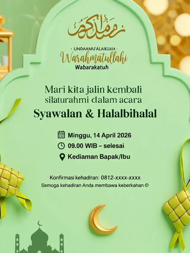 Undangan Syawalan (Foto: Reve.com)