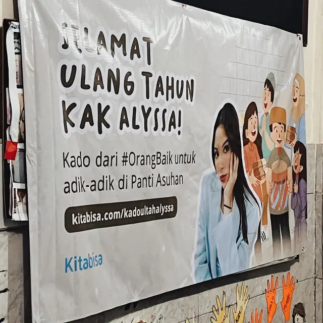 6 Momen Alyssa Daguise Rayakan Ultahnya di Panti Asuhan, Menawan Pakai Kaftan