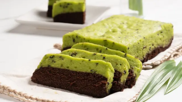 bolu kukus pandan cokelat matcha