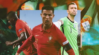 Portugal - William Carvalho, Cristiano Ronaldo, Rui Patricio (Bola.com/Adreanus Titus)