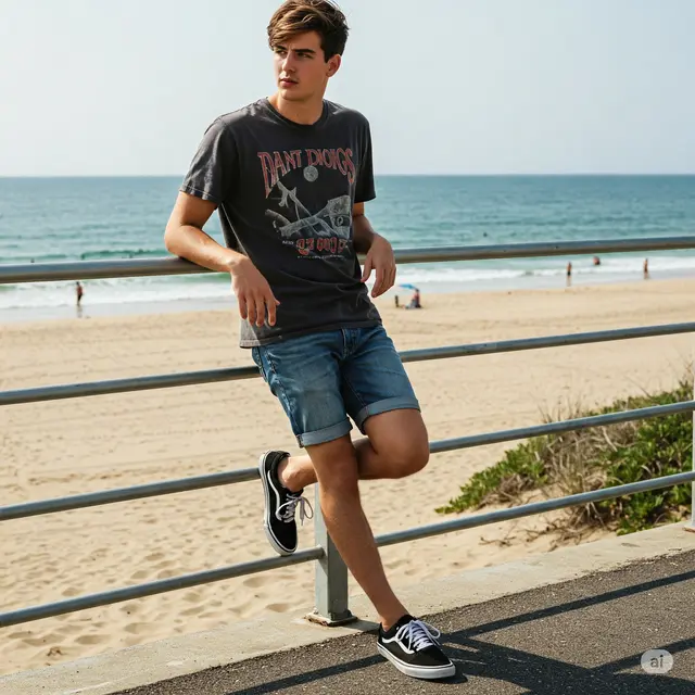 8 Inspirasi Outfit ke Pantai Pria yang Stylish dan Nyaman