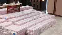 Penampakan Tumpukan Uang Sitaan Rp 401,65 Miliar Kasus Korupsi Ekspor Nikel