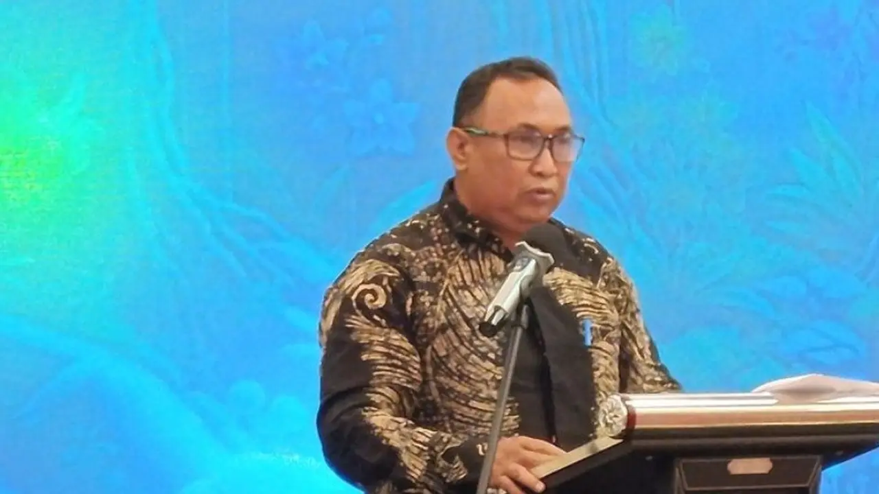 Kepala BBKSDA Papua Johny Santoso memberikan sambutan pada sosialisasi Sub Nasional Indonesia’s Fulo Net Sink 2030.
