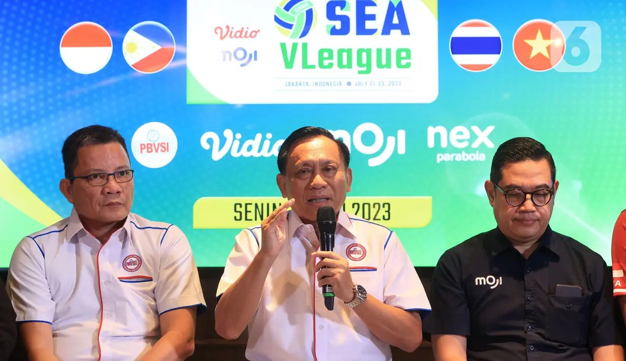 Pada putaran kedua, Filipina yang gantian bakal menjadi penyelenggara SEA V League pada 28-30 Juli 2023. Keikutsertaan Indonesia demi menambah pengalaman di kancah internasional. (Bola.com/M Iqbal Ichsan)