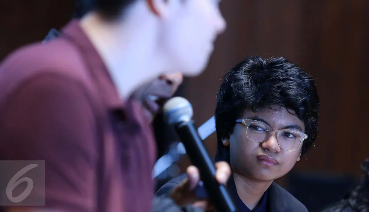 Pianis muda kebanggaan Indonesia, Joey Alexander dalam jumpa pers di Jakarta, Kamis (19/5). Ada empat kelas tiket yang disediakan untuk menikmati konser jazz Joey Alexander, dari Rp450 ribu - Rp2,5 juta. (Liputan6.com/Herman Zakharia)