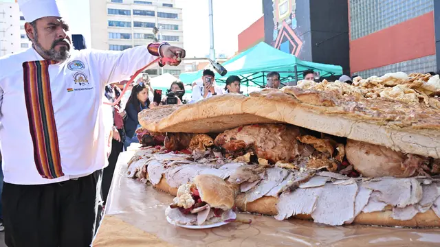 Bolivia siapkan sandwich seberat 380 kilogram untuk pecahkan rekor dunia