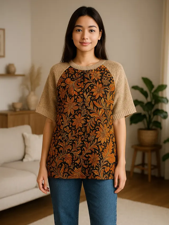 Model Batik Kombinasi Rajut Terbaru 2025