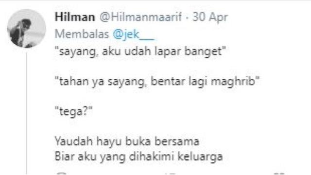 cuitan kocak batalin puasa