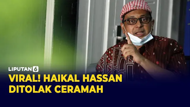 Haikal Hassan Ditolak Buat Ceramah di Masjid