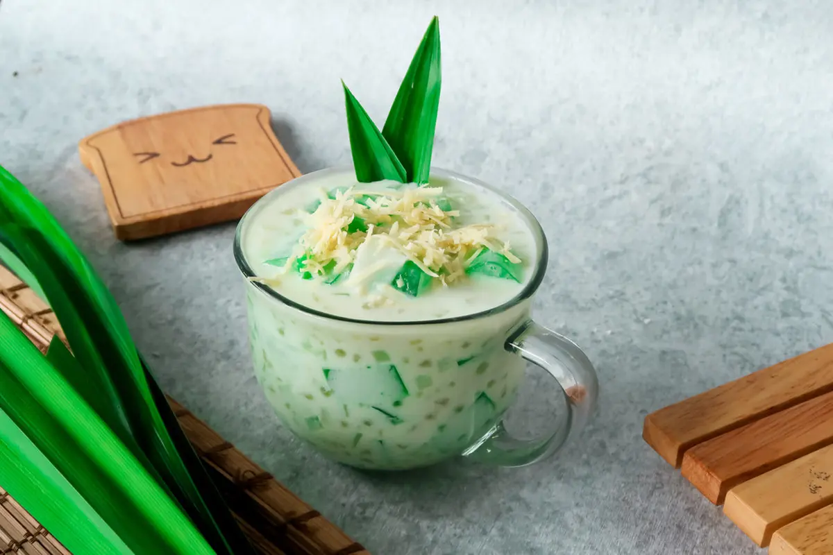 Ilustrasi es buko pandan