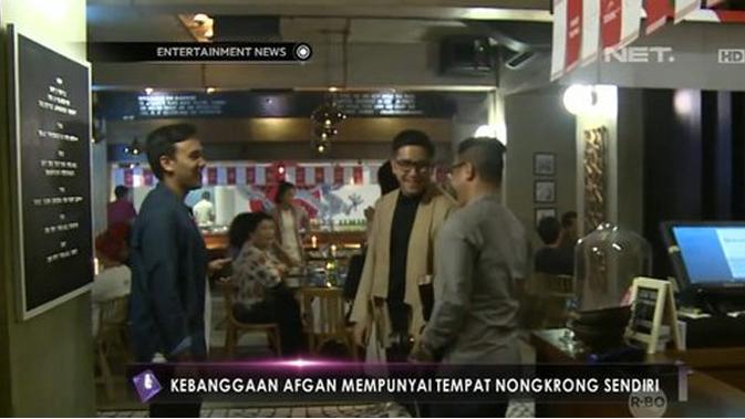 Afgansyah Reza saat berada di restoran mewah miliknya