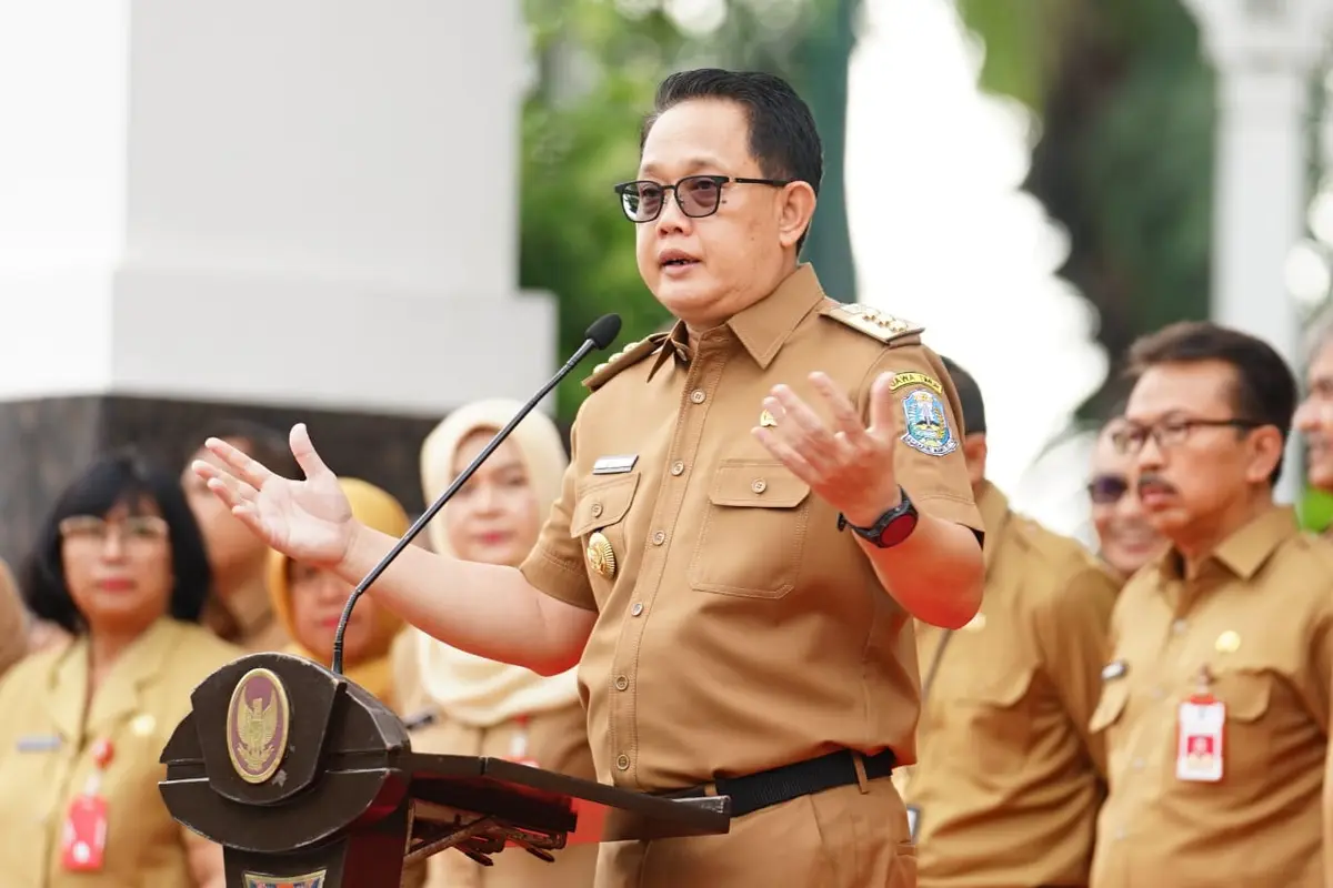 Penjabat (Pj) Gubernur Jawa Timur Gubernur Jatim, Adhy Karyono. (Dian Kurniawan/Liputan6.com)