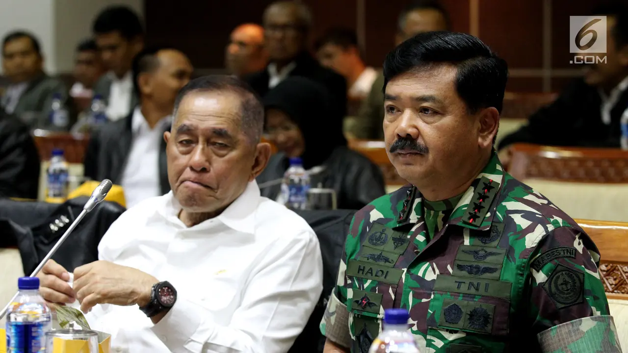 Menhan dan Panglima TNI Bahas Anggaran Bersama DPR