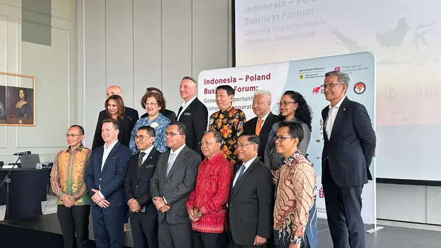 Forum bisnis oleh PAIH dan KBRI Warsawa diselenggarakan di Gdansk, Polandia, Selasa (17/6/2025). (Liputan6.com/Benedikta Miranti)