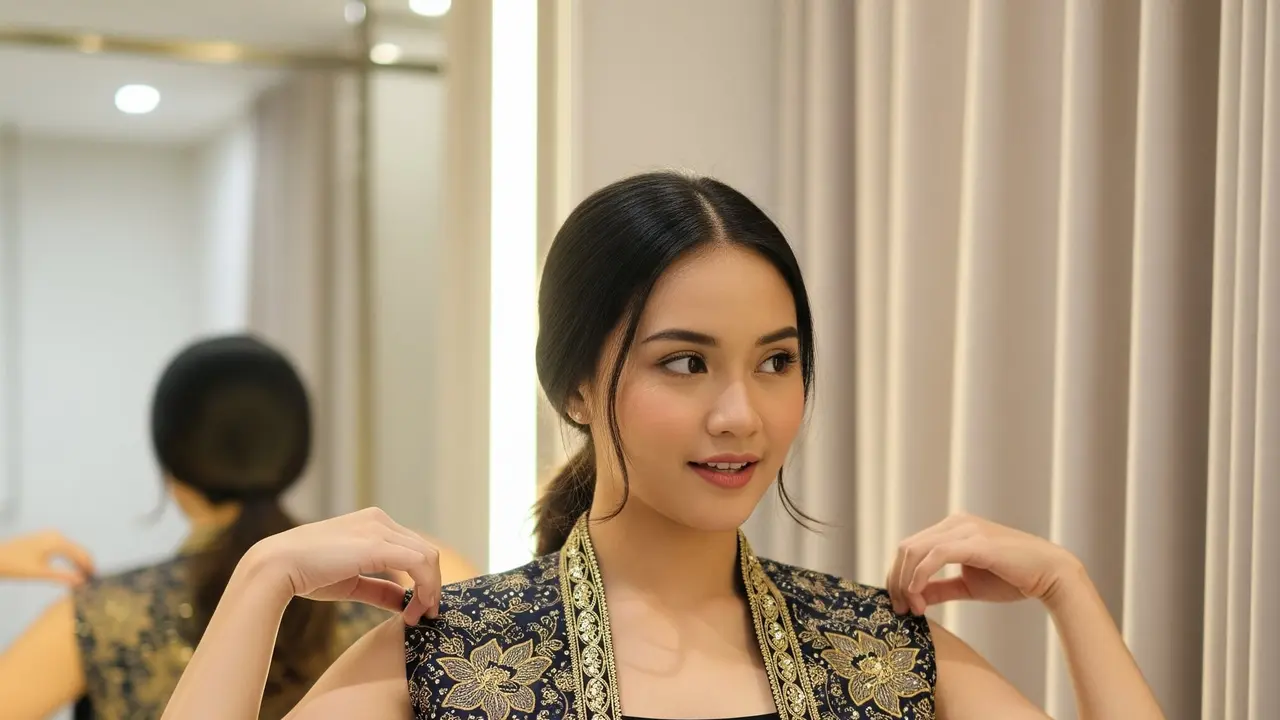 Contoh Model Outer Batik Kekinian Tanpa Lengan Terbaru