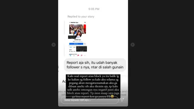 Tak Punya Facebook, Nabilah Ayu Eks JKT48 Syok Ada Akun Palsu Mengatasnamakan Dirinya. (Sumber: Instagram/nblh.ayu)