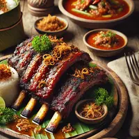 Ilustrasi iga bakar&nbsp;(ilustrasi oleh AI)
