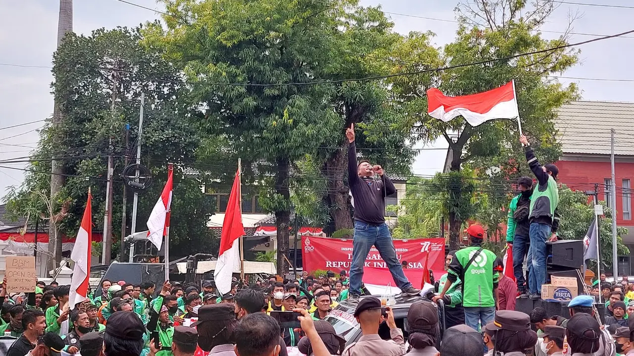 Ojol di Cirebon Tolak Kenaikan Harga BBM, Polisi Skrining Aplikasi