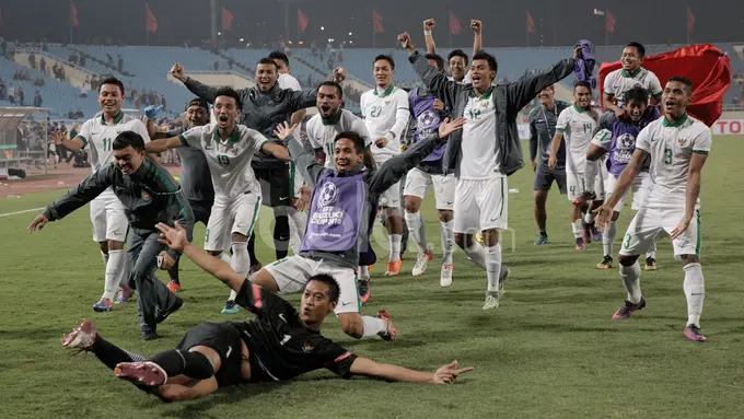 Vietnam vs Indonesia. (Bola.com/Peksi Cahyo)