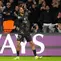 Selebrasi Bradley Barcola dalam laga PSG vs Chelsea di leg pertama 16 besar Liga Champions 2025/2026, Kamis (12/3/2026). (AP Photo/Michel Euler)