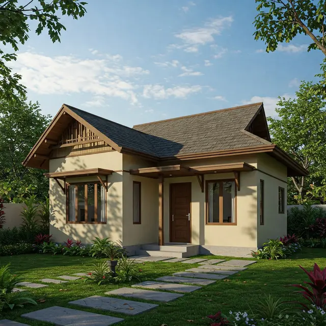 8. Rumah Atap Limas dengan Teras Teduh