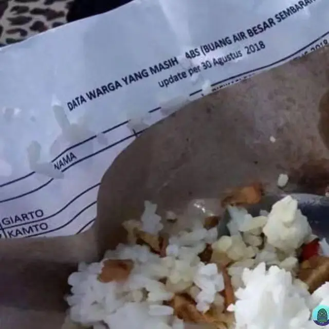 6 Tulisan di Bungkus Nasi Ini Bikin Hilang Nafsu Makan, Jadi Kepikiran