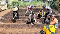 Guna mendukung program pemerintah pusat soal ketahanan pangan, Polsek Teluk Betung Selatan memanfaatkan lahan untuk digunakan sebagai media budidaya sayur mayaur. Foto : (Istimewa).