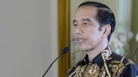 Presiden Joko Widodo (Jokowi) berharap IDI jadi bagian gerbong reformasi sistem kesehatan pada peringatan HUT Ikatan Dokter Indonesia secara virtual, Sabtu (24/10/2020). (Biro Pers Sekretariat Presiden/Kris)