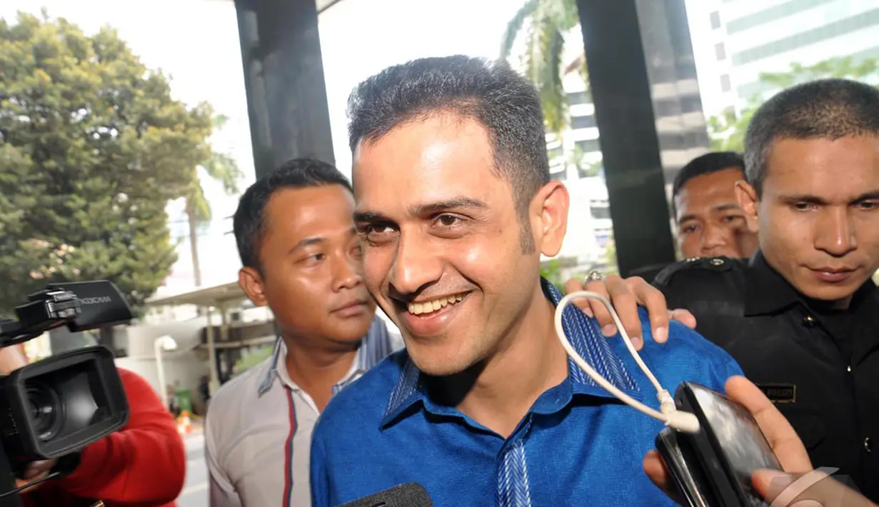 Mantan Bendahara Umum Partai Demokrat, Muhammad Nazaruddin, kembali diperiksa KPK, Jakarta, Selasa (8/10/2014) (Liputan6.com/Miftahul Hayat)