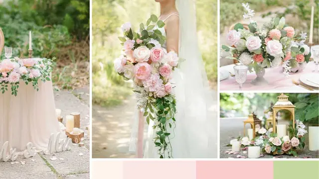 6 Kombinasi Warna Tema Pernikahan Pink, Ada Pink-Silver Ala Siraman Luna Maya