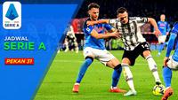 Berita Motion grafis jadwal lengkap Liga Italia 2022/2023 pekan ke-31. Big match tersaji antara Juventus tantang pemuncak klasemen Napoli pada Minggu (24/4/2023) dini hari WIB.