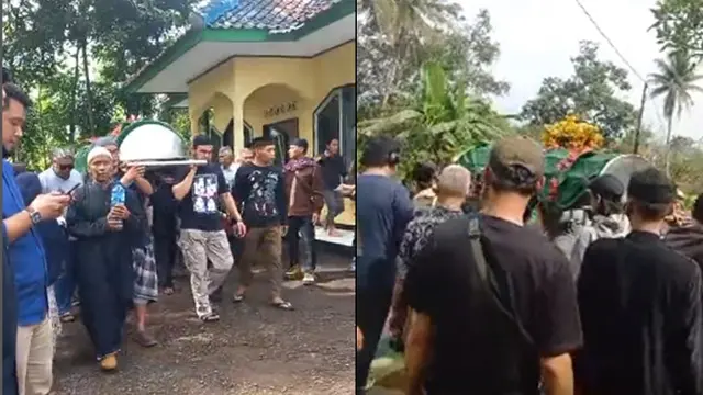 6 Potret Suasana Pemakaman Ibunda Nike Ardilla, Dimakamkan di Samping Sang Anak