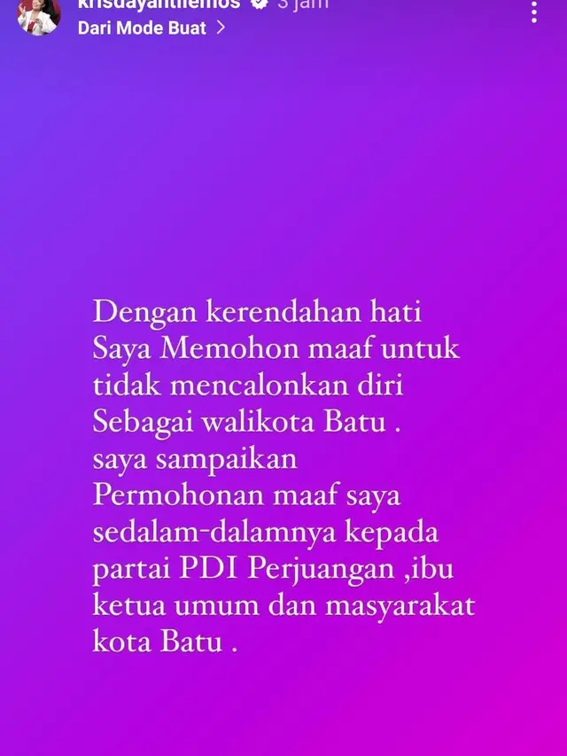 Unggahan Krisdayanti. (Foto: Dok. Instagram @krisdayantilemos)