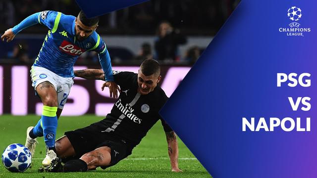 Paris Saint-Germain sempat tertinggal dua kali dari Napoli, namun, Angel Di Maria menyelamatkan PSG dengan gol menit akhirnya.