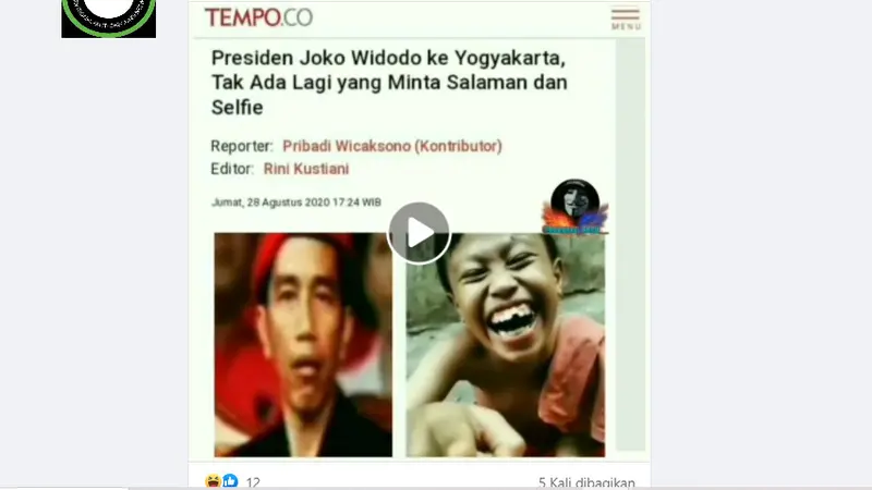 Klaim Tak Ada Lagi yang Minta Salaman dan Selfie ke Jokowi karena Rakyat Muak dan Jijik