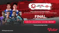 Link Live Streaming Grand Final BWF World Tour Finals 2021 di Vidio. (Sumber : dok. vidio.com)