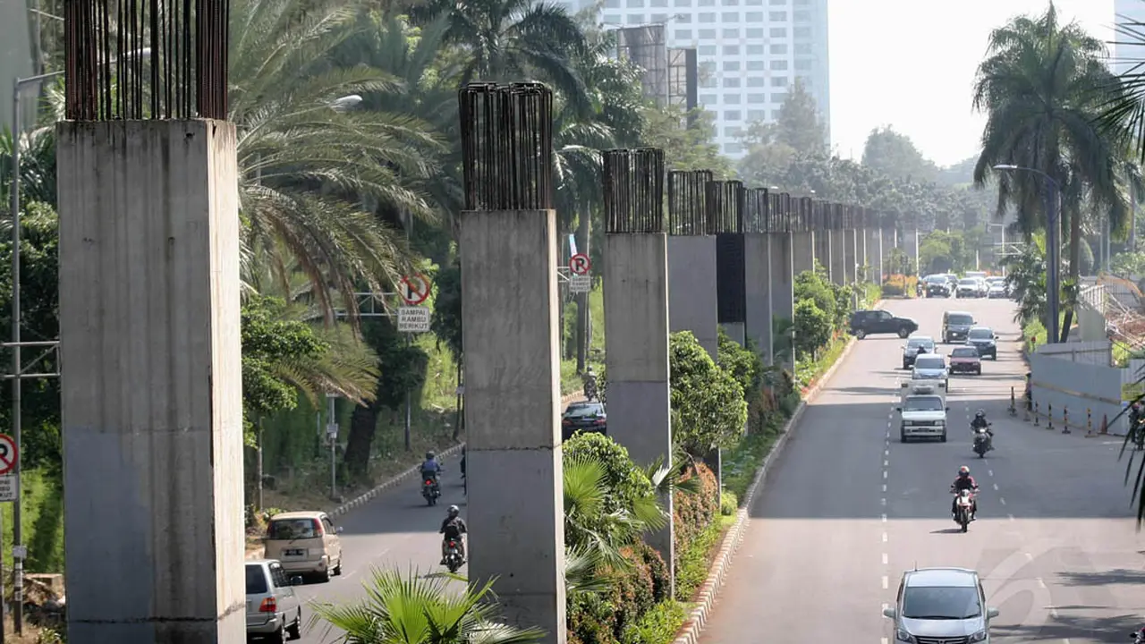 Tiang Monorel Lama Terbengkalai