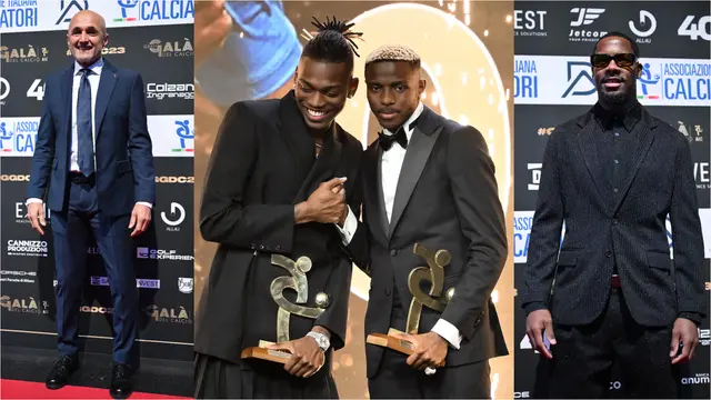 Foto: Penampilan Modis Para Pesepak Bola Serie A saat Menghadiri Italian Footballers Association Awards 2023