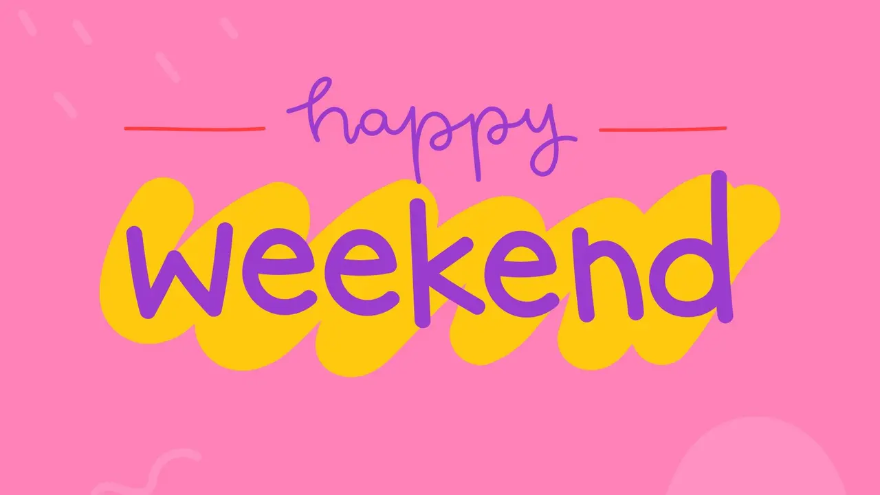 Ilustrasi happy weekend