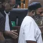Gubernur nonaktif Papua Lukas Enembe dalam sidang tuntutan terkait kasus suap dan gratifikasi di Pengadilan Tindak Pidana Korupsi (Tipikor) Jakarta Pusat, Rabu (13/9/2023). (Liputan6.com/Angga Yuniar)
