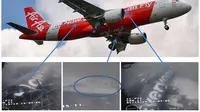 Puing-puing pesawat AirAsia jenis Airbus A320-200 tersebut ditemukan oleh tim pencari dari Singapura.